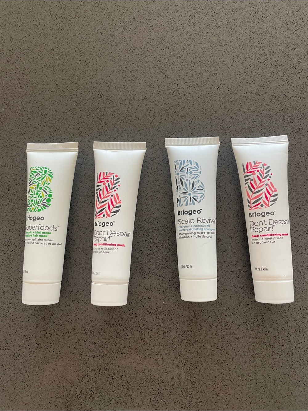 Briogeo scalp revival, don’t despair repair hair mini set